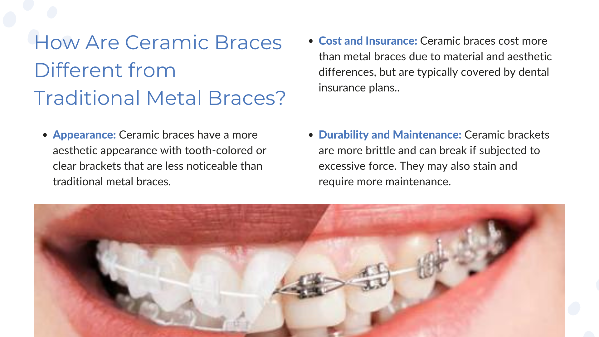 How Are Ceramic Braces Different from Traditional Metal Braces?