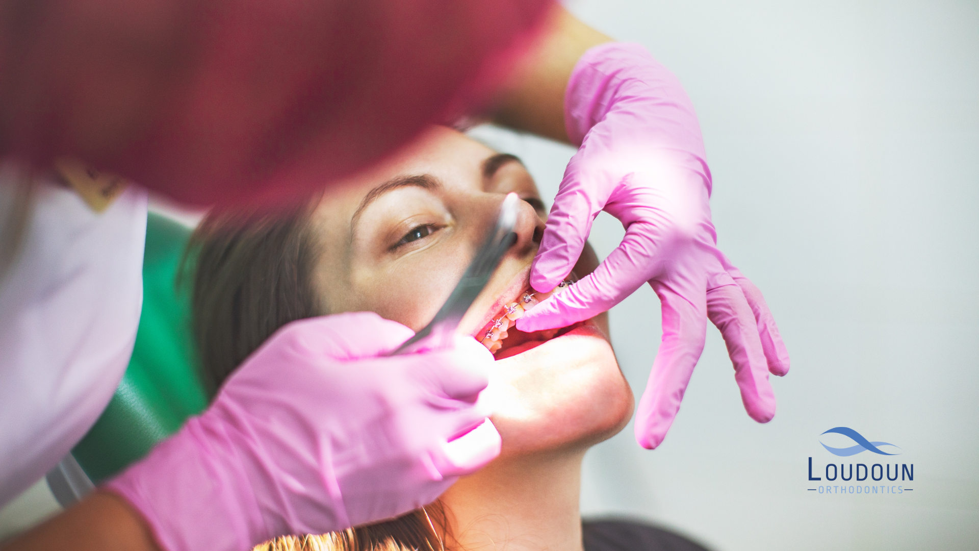 Woman during an orthodontic visit