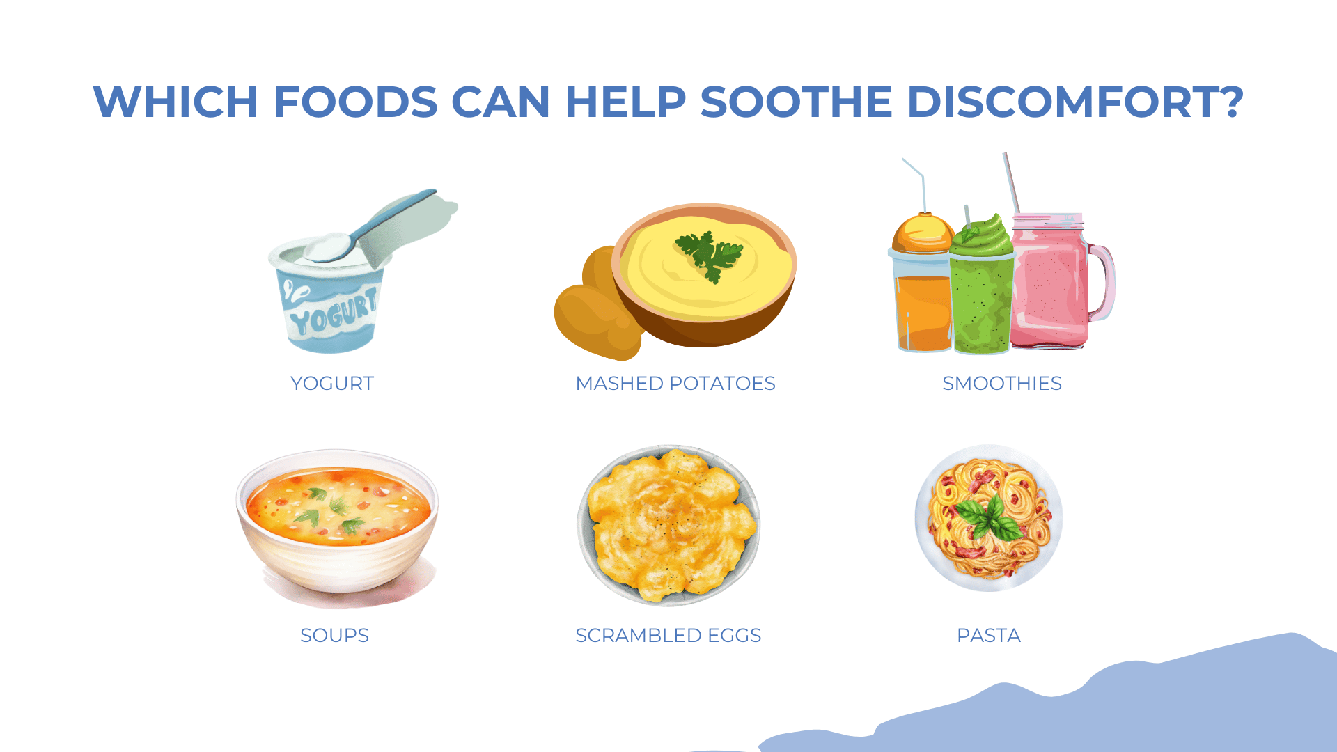 which foods can help soothe discomfort