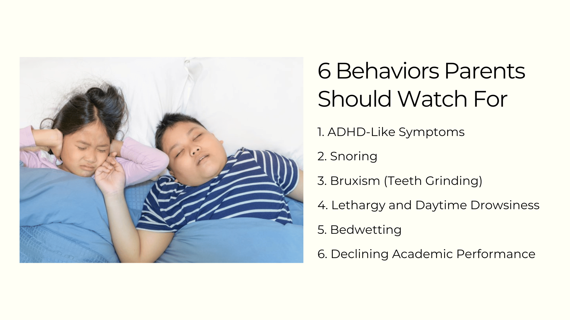 This is an infographic detailing the 6 behaviors parents should watch for