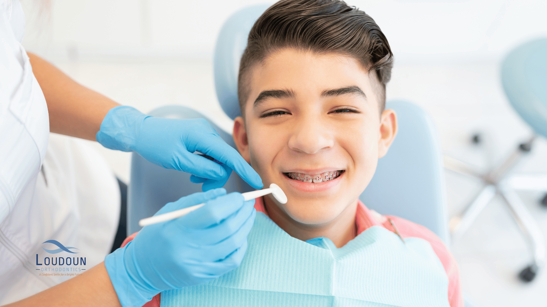 boy smiling with braces